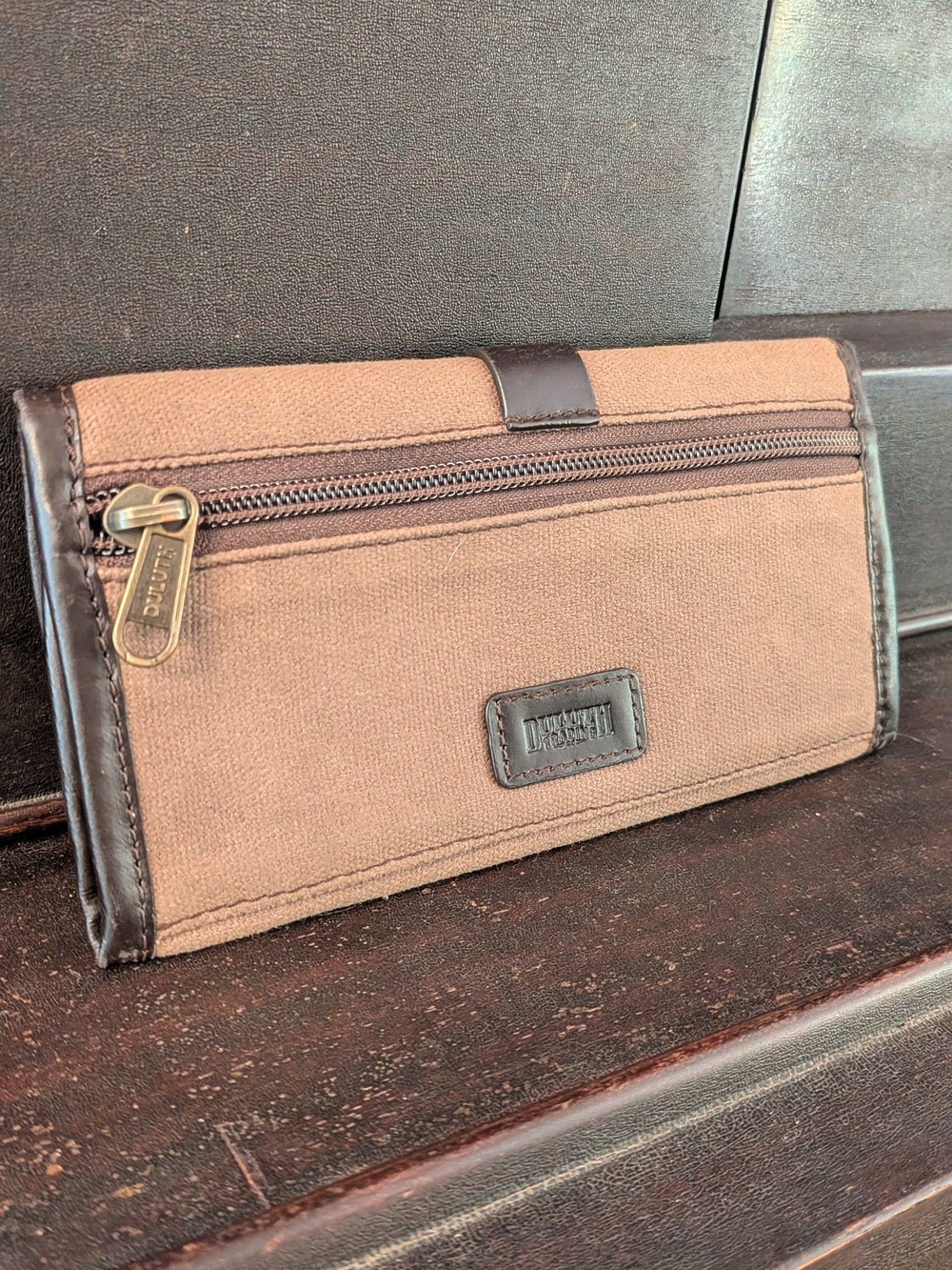 Duluth Trading Co. Canvas & Leather Travel Wallet / EDC Organizer